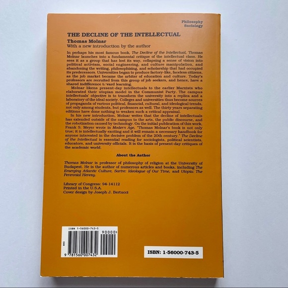 The Decline of the Intellectual | Paperback - Picture 3 of 5